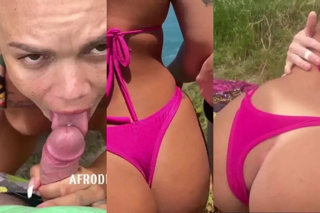 Afrodite faz sexo ardente com seu amante escondida na praia