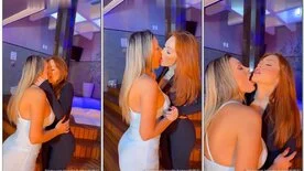 Andressa Urach e Mari Ávila se comendo com tesão na cena lésbica