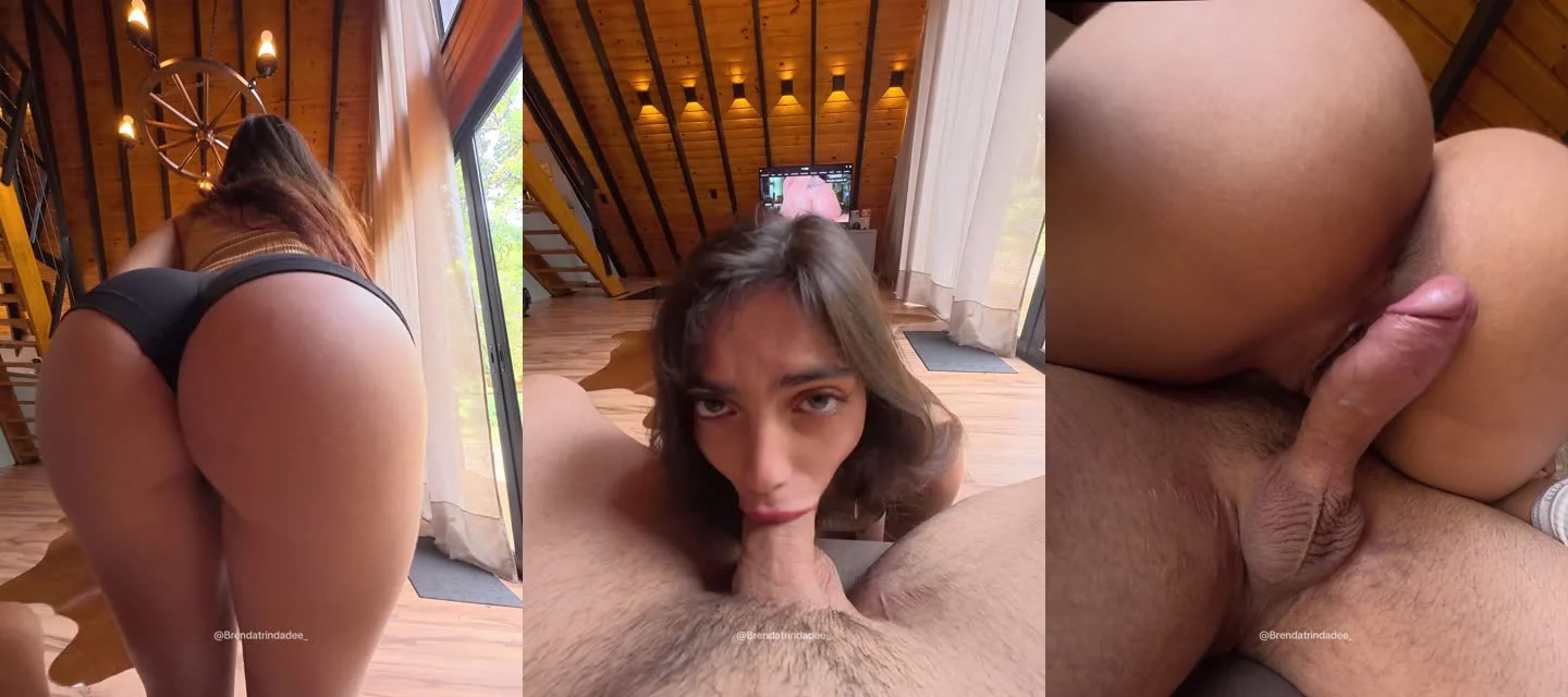 Brenda Trindade dando o cu e mamando o marido sem privacidade