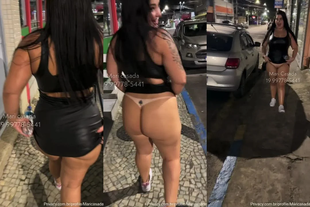 Esposa Safada Pelada na Rua com Toda a Luxúria