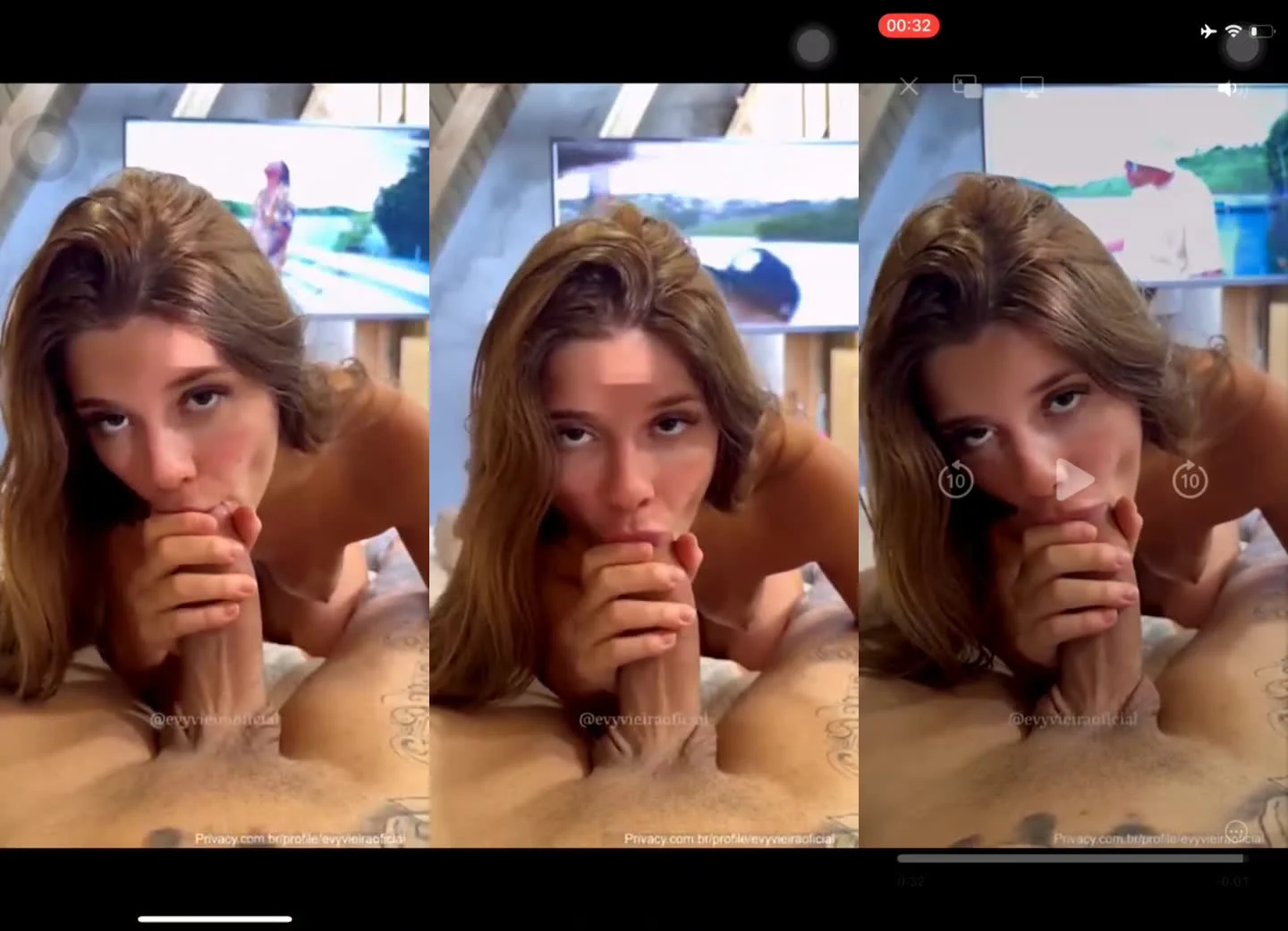 Evy Vieira chupando um pau grosso no OnlyFans vazado