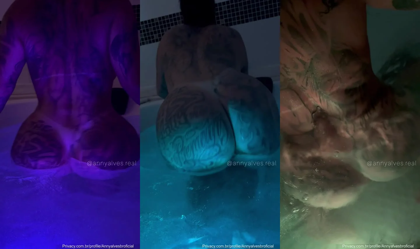 Famosa Anny Alves nua na hidro abrindo a buceta deliciosa