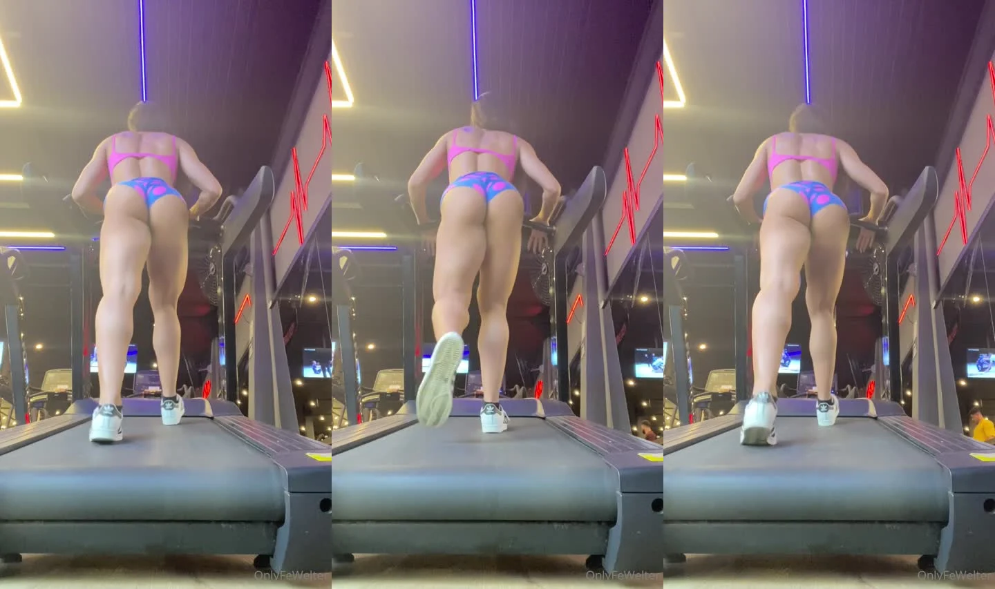 Fernanda Welter mostrando o rabão na academia