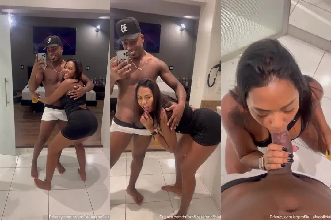 Jefão Gozando na Boquinha Gostosa da Mulatra