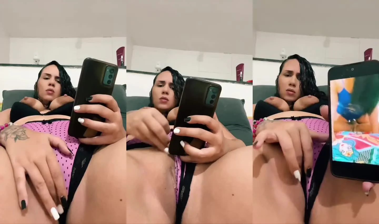 Jojozinha do Tik Tok se masturba excitada com pornô caseiro