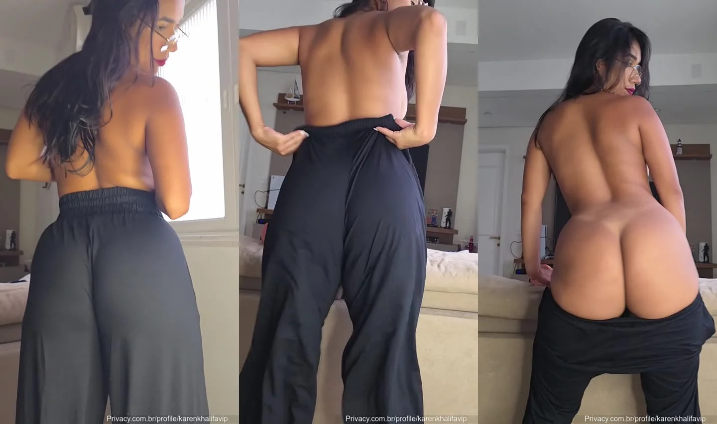 Karen Khalifa rebolando peladinha no Fapello, uma putaria de deixar duro