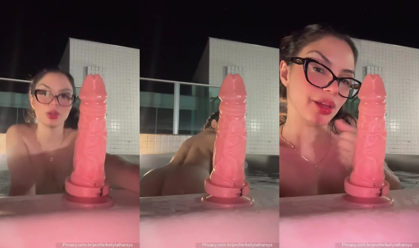 Kellyta Tharsys Lambe Consolo Gigante na Piscina do OnlyFans