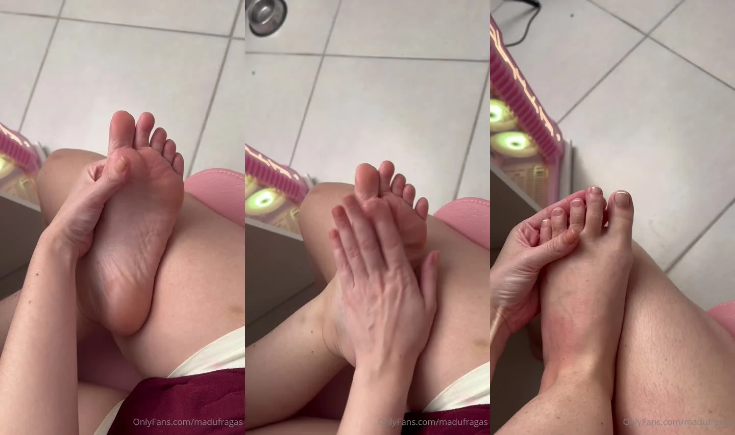 Madu Fragas exibe os pezinhos e provoca gratuitamente no Privacy