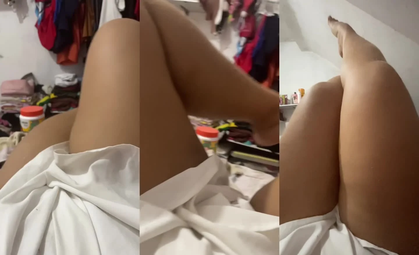 Melissa Pontes exibindo sua bucetinha dourada com tesão