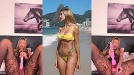 OnlyFans Grátis: Leticia Reed Vibrando com um Consolo Gigante
