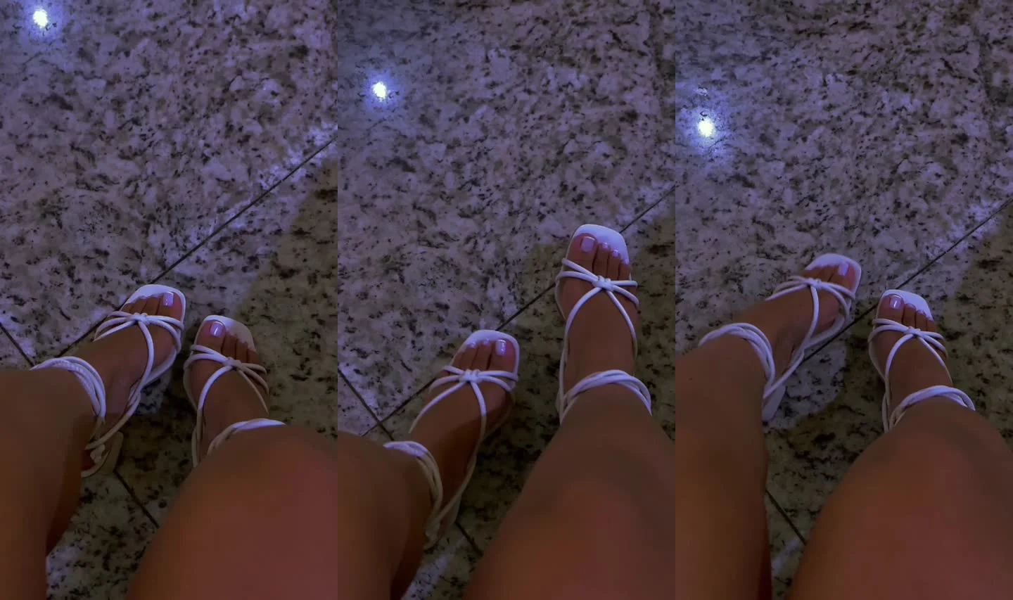 Pack vazado da novinha mostrando o pézinho no Erome