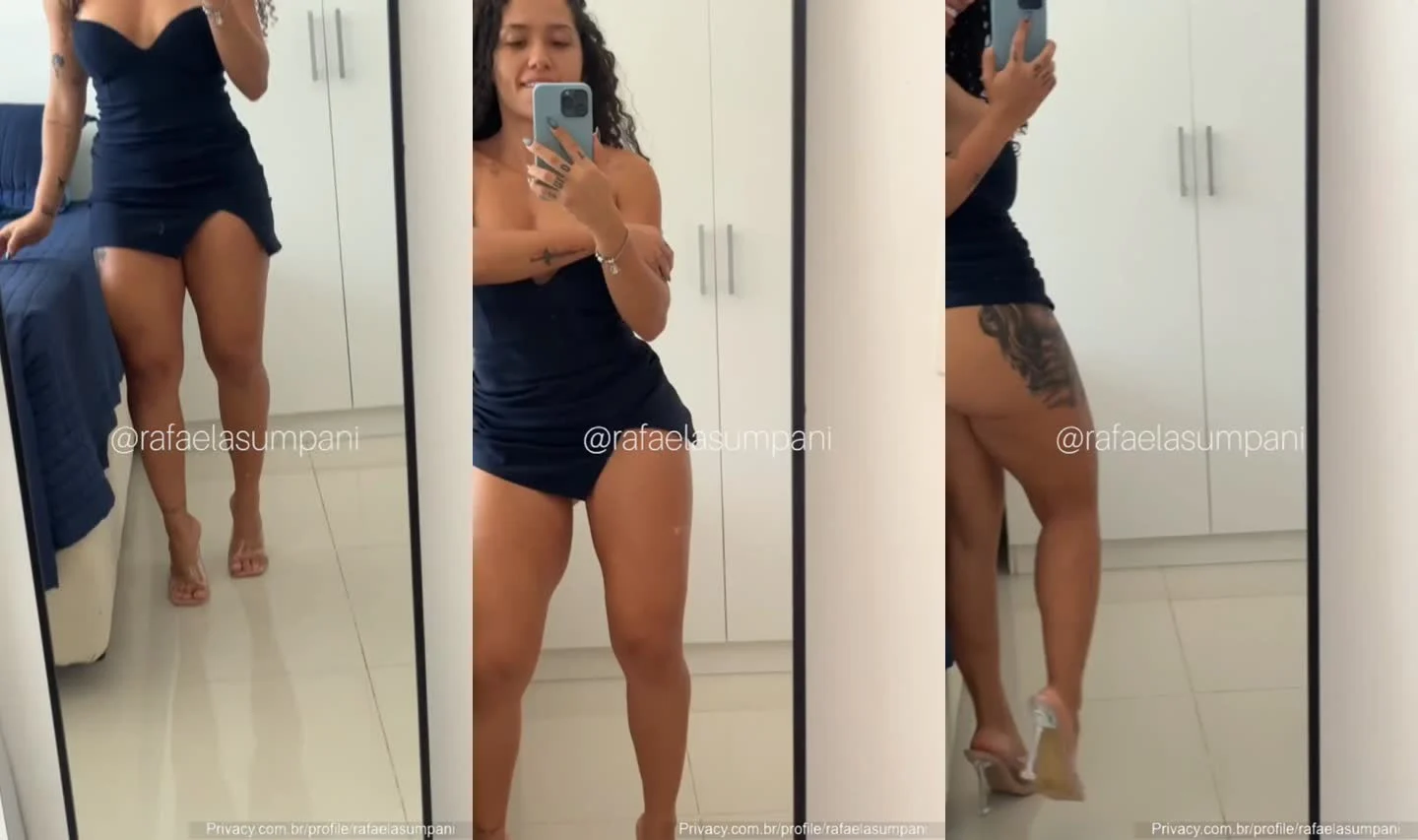 Rafaela Sumpani rebola sem calcinha e mostra tudo no vestido