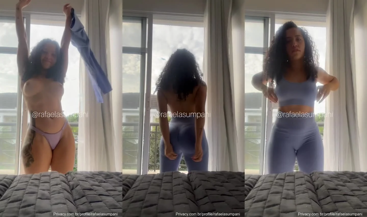 Rafaela Sumpani Vestindo Roupas Sensuais Para Malhar no Fapello