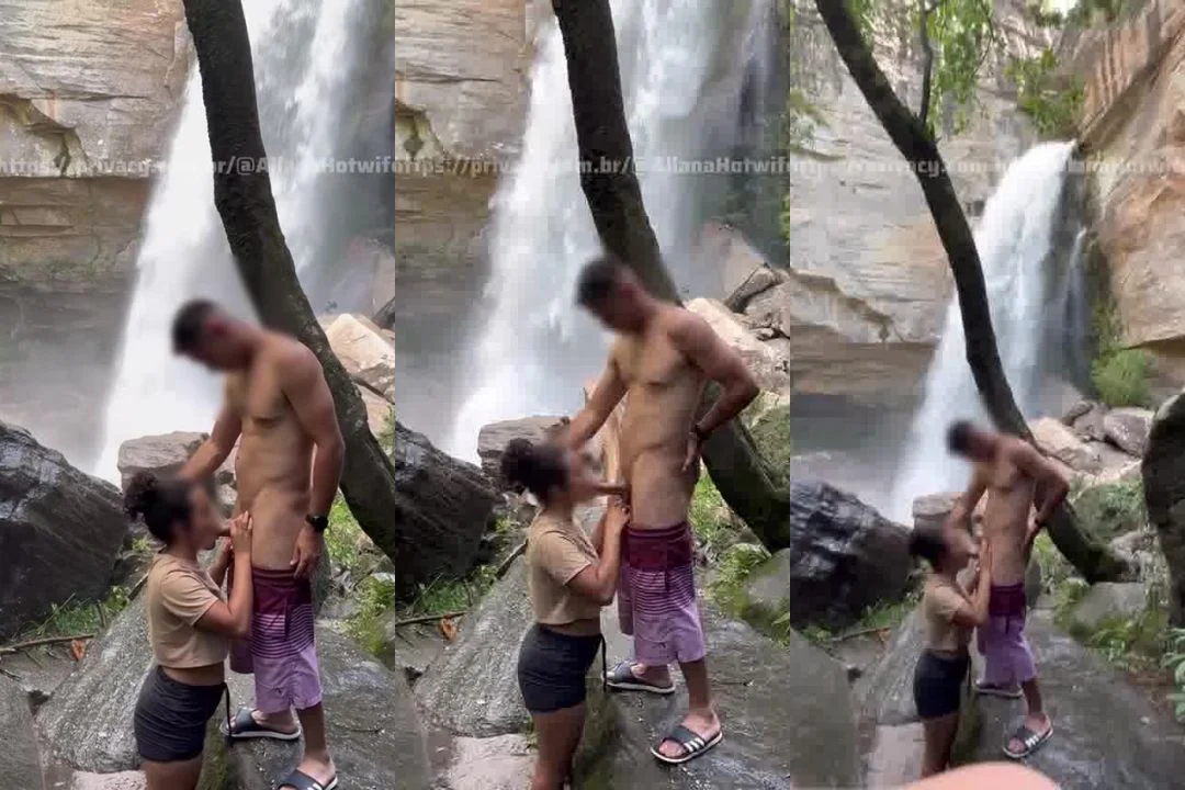 Boquete de Allana na Cachoeira: Tesão a Céu Aberto