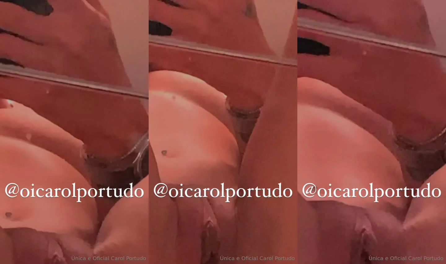 Carol Portudo esfrega a buceta ensopada de tesão no vídeo exclusivo