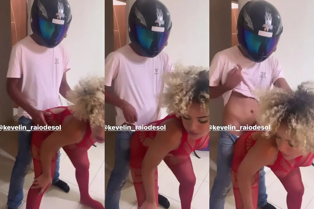 Kevelin Gomes socando a buceta no pau do motoboy