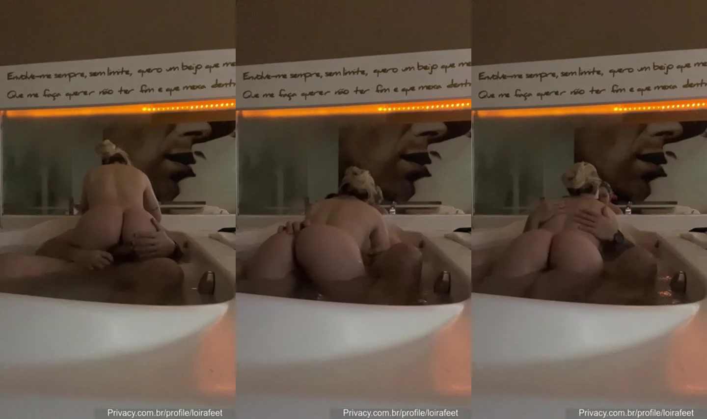 Loira sensual fode gostoso na banheira em cena picante