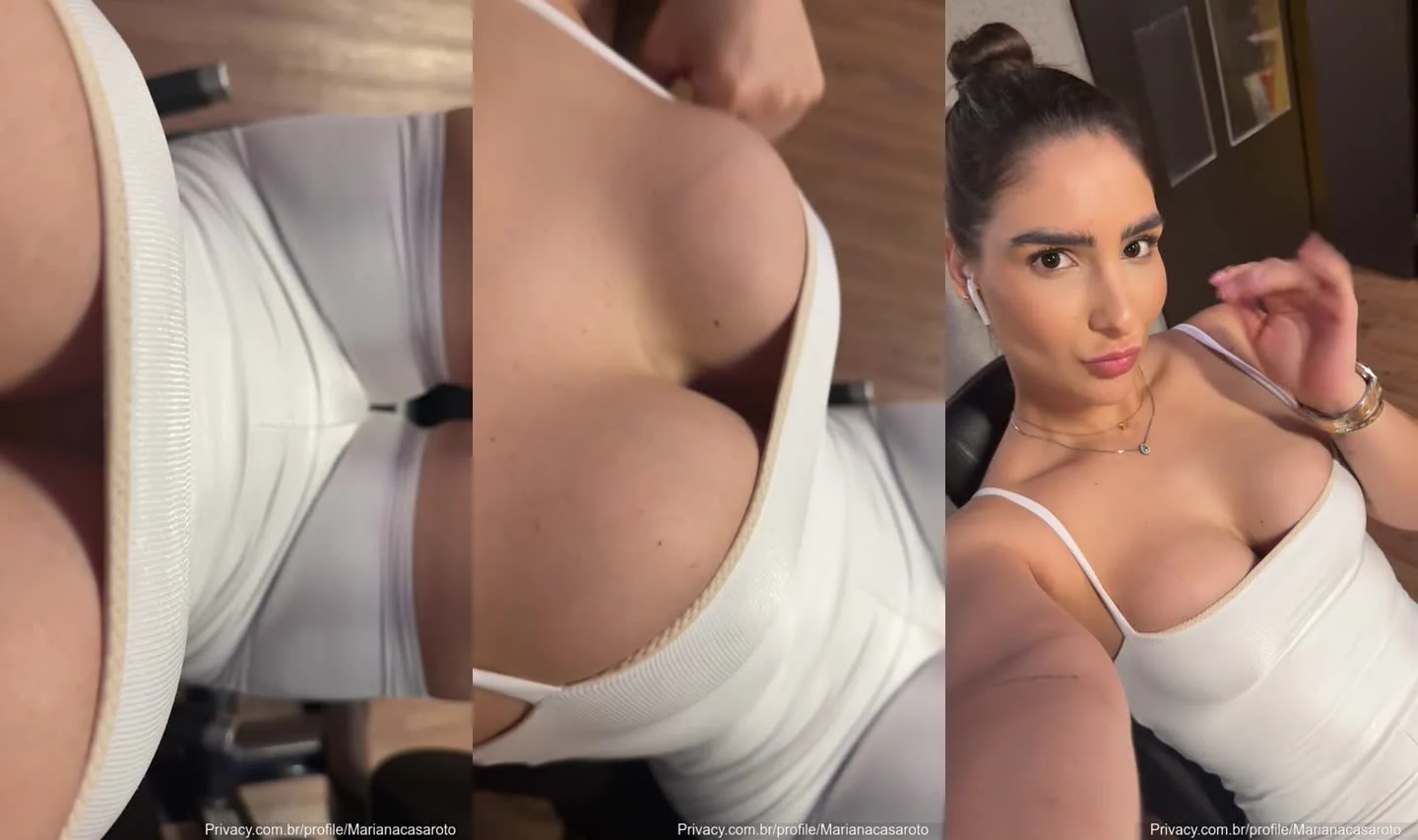 Mariana Casaroto exibindo os peitões no Pornocarioca