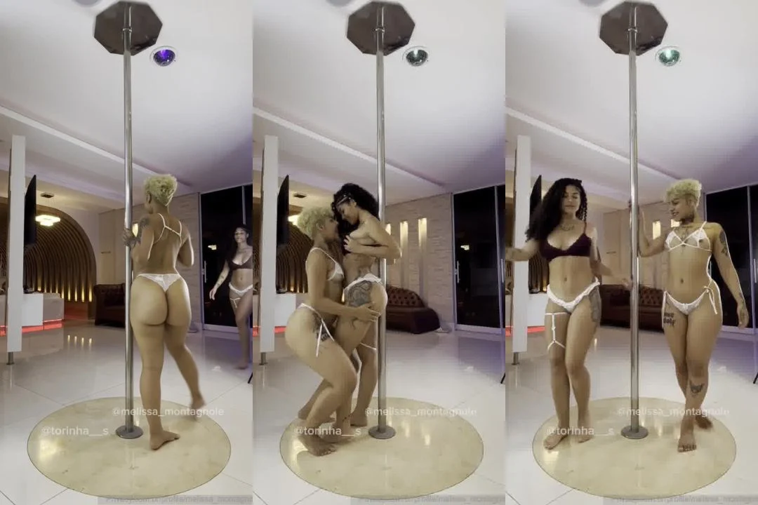 Melissa Montagnole e Torinha no Pole Dance: Dança Erótica e Pura Putaria