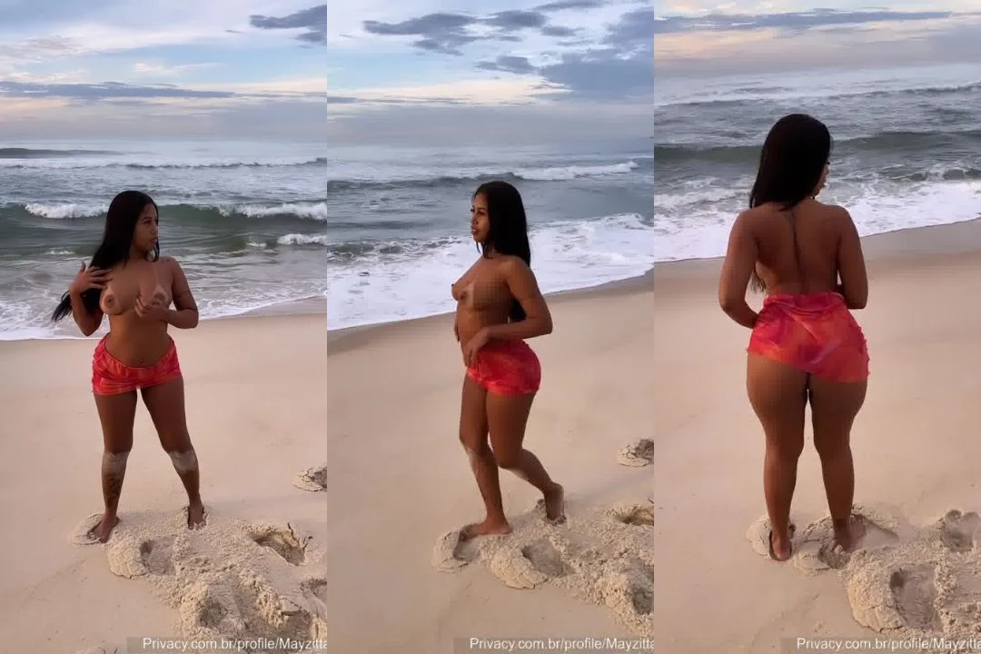 Peladinha Mayzitta Gemendo na Praia