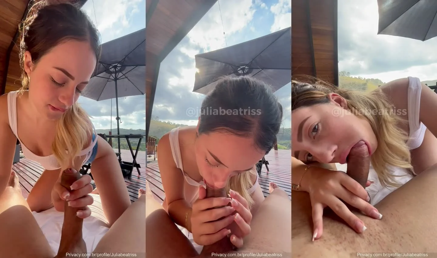 Puta Julia Beatriss dando o melhor boquete molhado e sensual