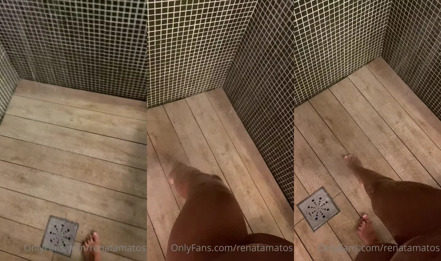 Renata Matos Escorrega no Banho Com a Buceta à Mostra