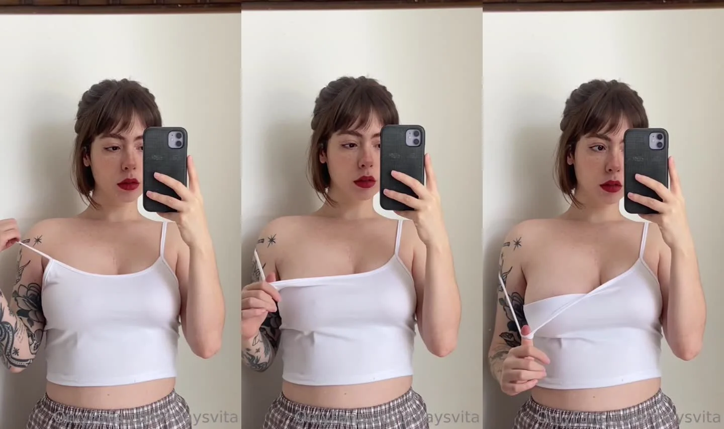 Thays Vita exibe os seios gostosos em vídeo picante